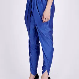 First Resort by Ramola Bachchan Women Classic Fit Pleated Tulip Trousers-image-85