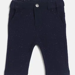 Chicco Infants Boys Self Design Mid Rise Relaxed Cotton Trousers-2
