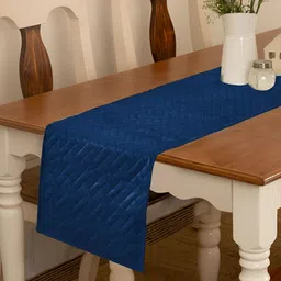 RRC Blue Quilted Velvet Table Runner-16