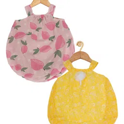 Creative Kids Infant Girls Pack of 2 Printed Romper-image-72