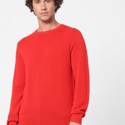 Celio Men Red Colourblocked-image-20