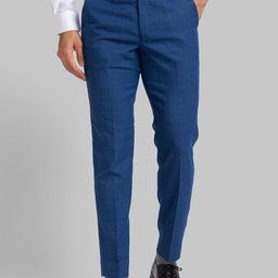 Park Avenue Men Blue Checked Formal Trousers-image-56