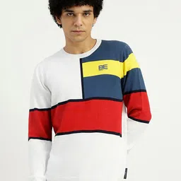 United Colors of Benetton Colourblocked Pure Cotton Pullover Sweater-picture-37