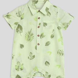Somersault Infant Boys Printed Pure Cotton Romper-image-7
