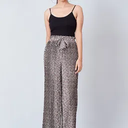 First Resort by Ramola Bachchan Women Animal Printed Accordion Pleated Palazzos-picture-13