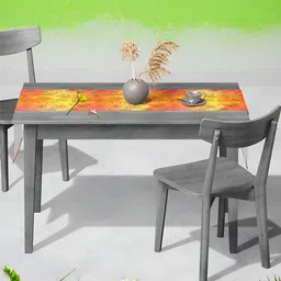 ArtzFolio Yellow & Orange Abstract Printed Table Runner-23