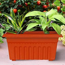 TRUSTBASKET 3-Pieces Brown  UV Treated Rectangular Planters-8