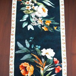 TARA- Sparkling Homes Green & Yellow Printed Pure Cotton Reversible Table Runner-25