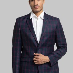 Raymond Men Checked Single Breasted Formal Blazers-picture-31