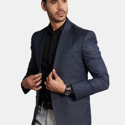 Wintage Checked Regular Fit Single-Breasted Formal Blazer-image-4