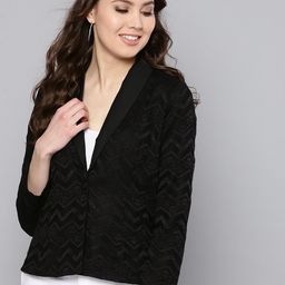 Marie Claire Self Design Single-Breasted Casual Blazer-54
