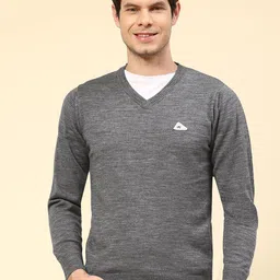 Monte Carlo Long Sleeves V-Neck Woollen Pullover-26