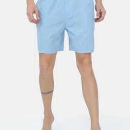 Bareblow Men Blue Solid Pure Cotton Boxers-34