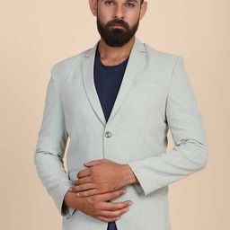 TAHVO Men Single-Breasted Slim-Fit Blazer-image-53