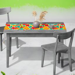 ArtzFolio Green Quirky Printed Table Runner-14