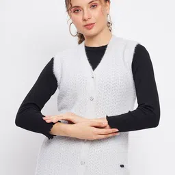 Duke Self Design Cable Knit Acrylic Cardigan-picture-27