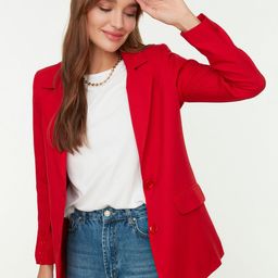 Trendyol Notched Lapel Collar Single-Breasted Blazer-picture-19