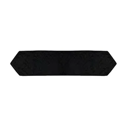 Home Heart Black Quilted Dupion Silk Reversible Table Runner-image-60