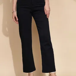 Global Republic Women Mid-Rise Stain Resistant Cotton Regular Trousers Trousers-image-55
