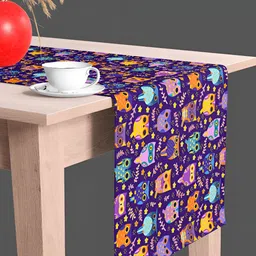 ArtzFolio Blue & Purple Digital Printed Table Runner-10