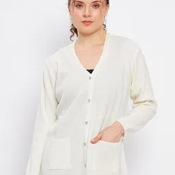 Duke Self Design Cable Knit Acrylic Cardigan-image-66