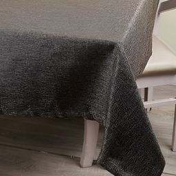 Lushomes Brown Cotton 6 Seater Table Cover-image-19