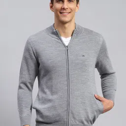 Monte Carlo Woolen Front Open Sweatshirt-2