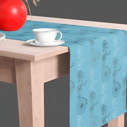 ArtzFolio Blue & Black Digital Printed Table Runner-12