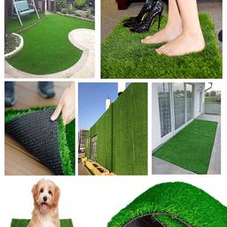 LUXEHOME INTERNATIONAL Green Artificial Grass Runner-56