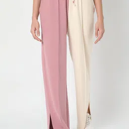 Vero Moda Women Purple Flared Trousers-image-35