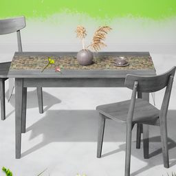 ArtzFolio Grey & Brown Digital Printed Table Runner-12