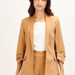 SALT ATTIRE Relaxed-Fit Open Front Formal Blazer-picture-18