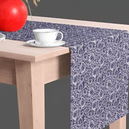 ArtzFolio Blue & White Digital Printed Table Runner-18