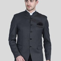TAHVO Men Bandhgala Slim-Fit Blazer-image-54