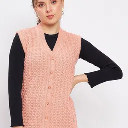 Duke Cable Knit Self Design Acrylic Cardigan Sweaters-image-92