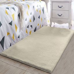 LUXEHOME INTERNATIONAL Beige Solid Floor Runners-38