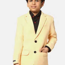TAHVO Boys Single-Breasted Notched Lapel Slim Fit Blazers-picture-21