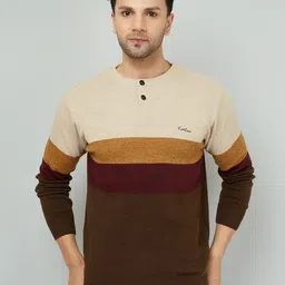 KVETOO Colourblocked Acrylic Pullover Sweater-image-73