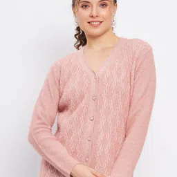 Duke Self Design Cable Knit Acrylic Cardigan-image-60