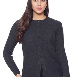 CLAPTON Cable Knit Woollen Cardigan-image-98