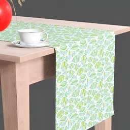ArtzFolio Quirky Leaves Print Dining Centre Table Runner-37
