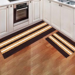 LUXEHOME INTERNATIONAL Set of 2 Striped Floor Runners-21
