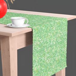 ArtzFolio White & Green Digital Printed Table Runner-29