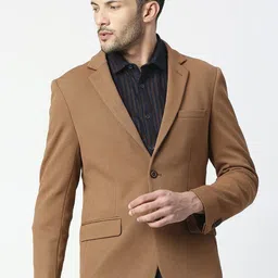 Basics Comfort Fit Single Breasted Casual Blazer-image-13