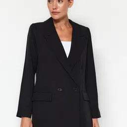 Trendyol Peaked Lapel Double-Breasted Blazer-picture-19