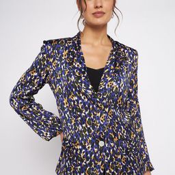 Antheaa Elit Printed Regular Fit Single-Breasted Blazer-image-1