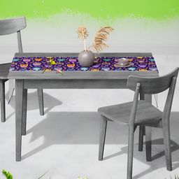 ArtzFolio Blue & Purple Quirky Digital Printed Table Runner-50