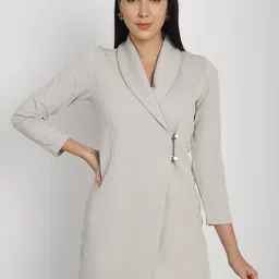 WESTCLO Shawl Collar Single-Breasted Blazer-image-84