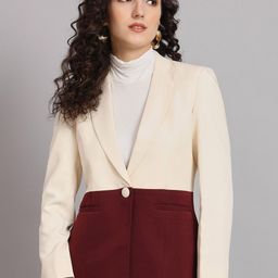 PowerSutra Notched Lapel Comfort-Fit Crop Blazer-picture-10