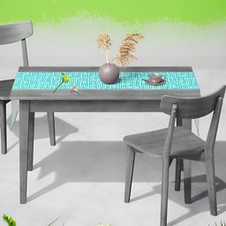 ArtzFolio Blue and White Abstract Printed Table Runners-25
